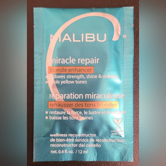 12 Malibu C Blonde Enhancer Miracle Repair Single Use 0.4 Oz Each New - Picture 3 of 4